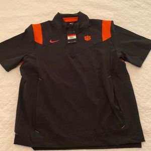Nike Men’s Authentic Clemson Short Sleeve Coaches Jacket. Large, black/orange